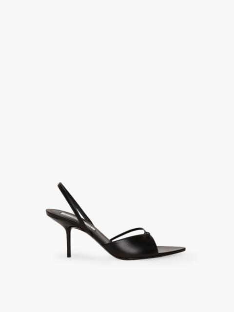 Victoria Beckham Harlow Stiletto Sandal In Black Smooth Leather