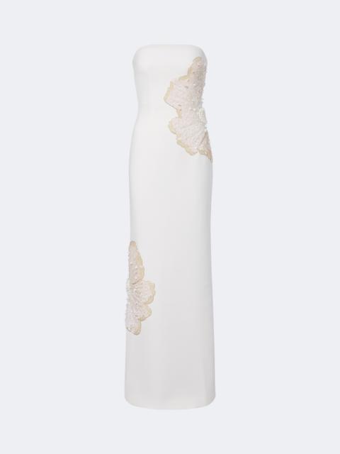 REBECCA VALLANCE Sequined strapless gown
