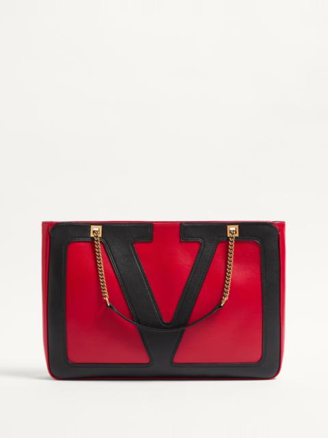 VALENTINO GARAVANI VIVA SUPERSTAR MEDIUM NAPPA LEATHER SHOPPING BAG