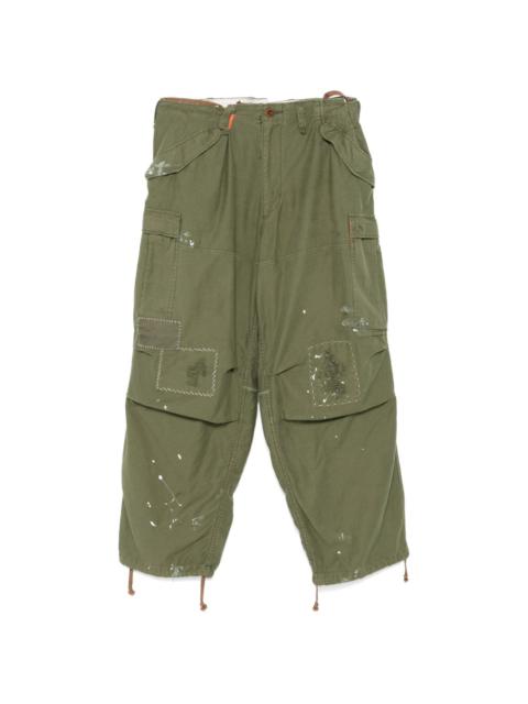 Kolor paint splatter-detail trousers