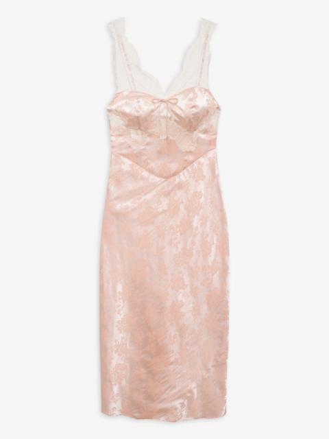 Audrey Jacquard Midi Slip