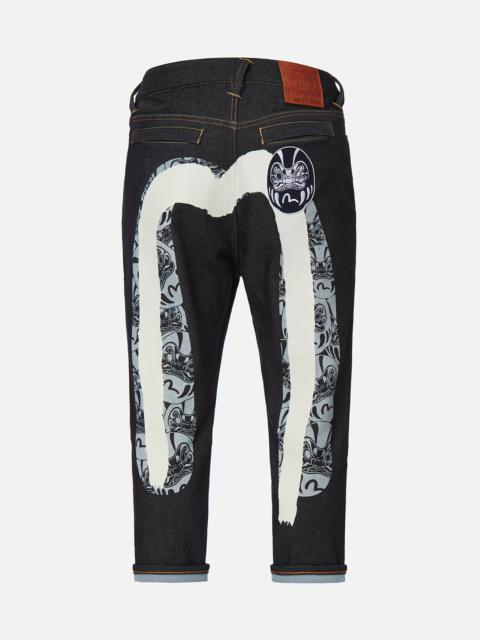 EVISU DARUMA DOUBLE DAICOCK CROPPED FIT JEANS #2027