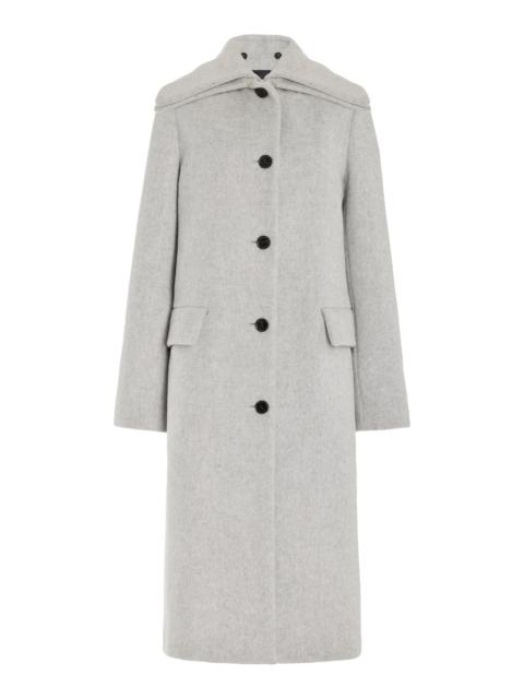 Proenza Schouler Brushed Wool-Blend Coat light grey