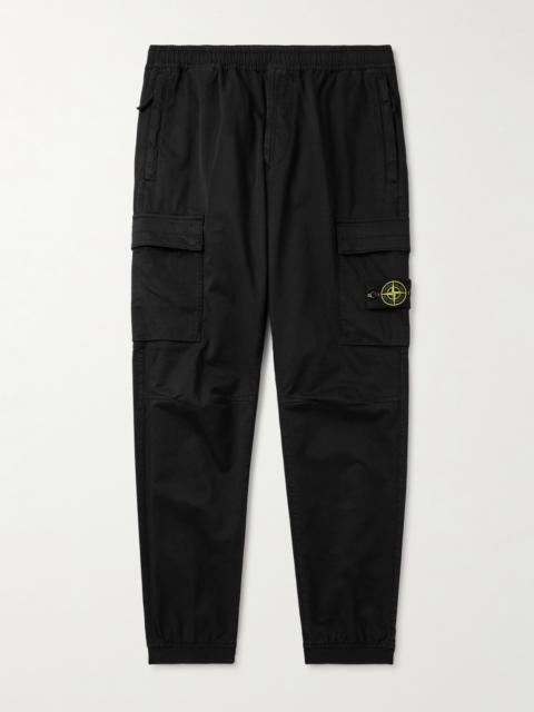 Stone Island Tapered Organic Cotton-Blend Cargo Trousers