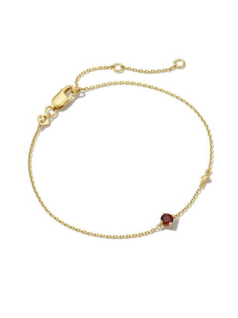 KENDRA SCOTT Maisie 18k Gold Vermeil January Delicate Chain Bracelet