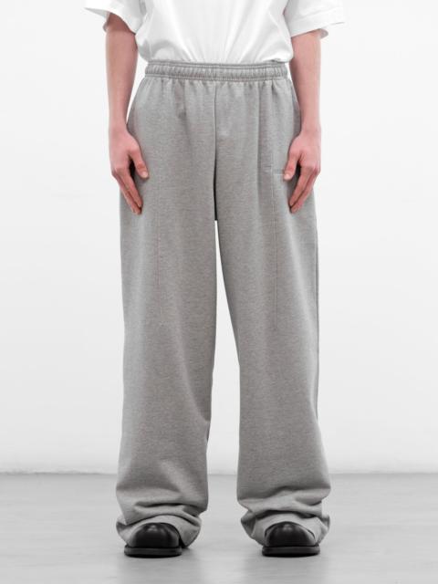 VETEMENTS Gray Melange Molleton Baggy Sweatpants