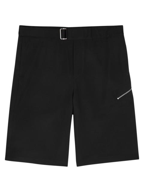 Regs belted woven shorts