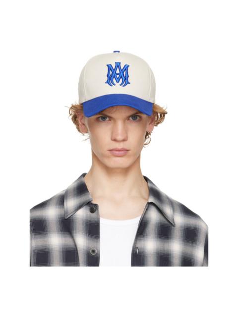 AMIRI Blue & Off-White 'MA' Cotton Cap