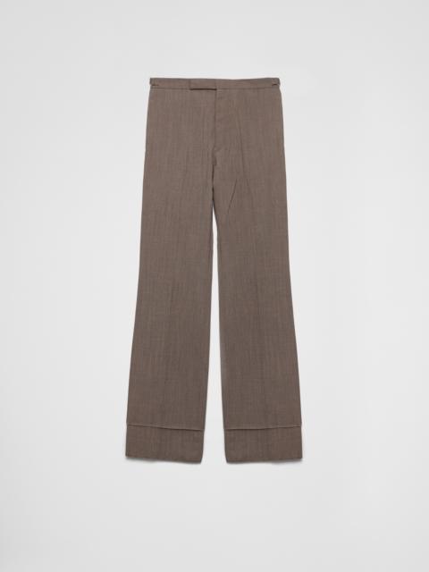 Prada Technical wool pants