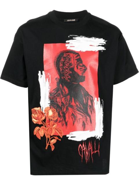 Roberto Cavalli graphic-print short-sleeve T-shirt