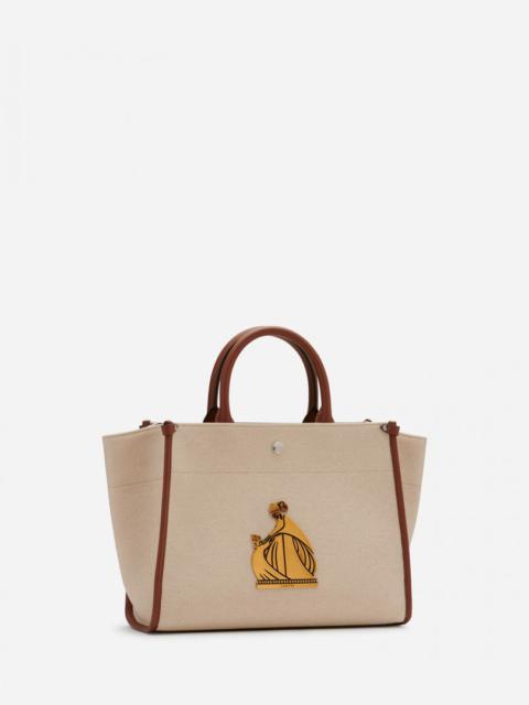 Lanvin CANVAS IN&OUT BAG SM WITH PLAQUE