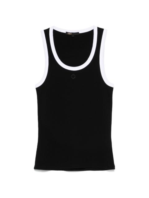 maje clover-motif tank top