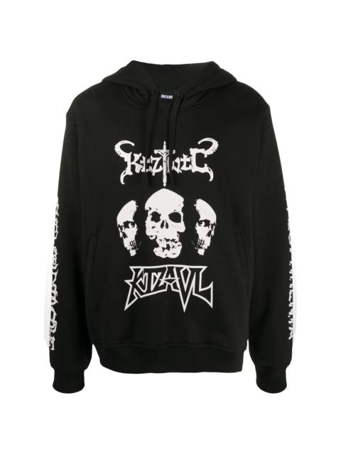KTZ skull print hoodie