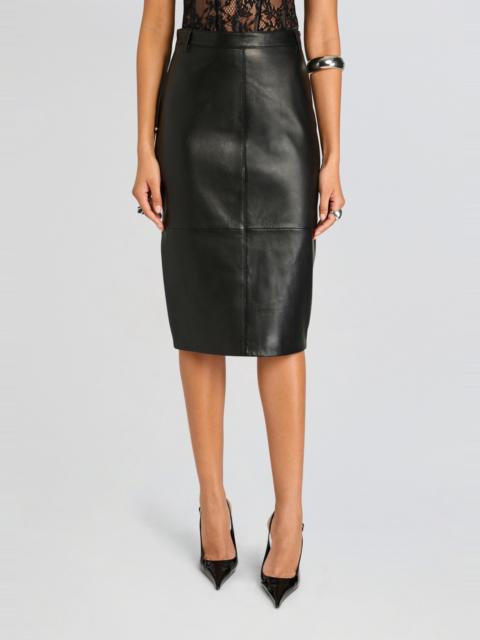 RETROFÊTE MARCELLA LEATHER SKIRT