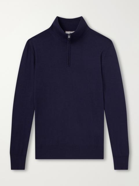 Canali Wool Half-Zip Sweater