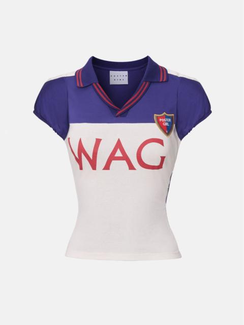 POSTER GIRL WAG TEE BLUE
