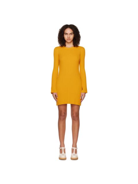 Chloé Yellow Flared Minidress