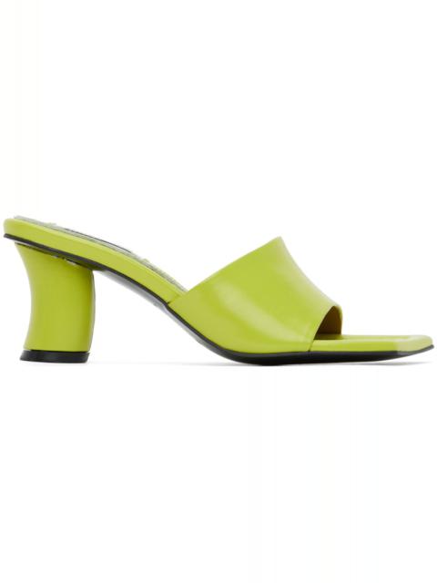 REIKE NEN Green Curvy Heeled Sandals