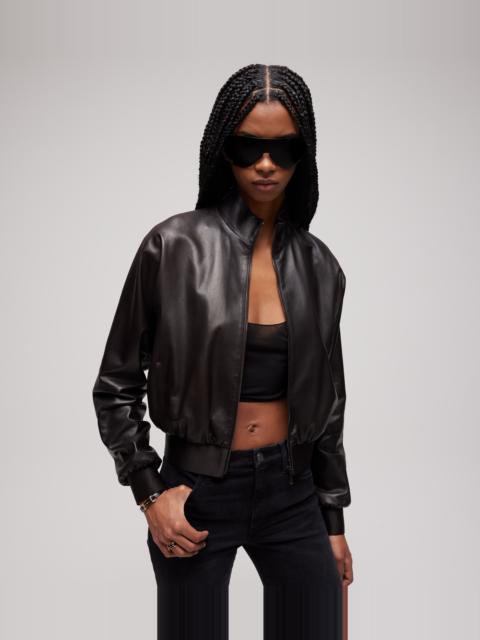 GUCCI Soft nappa leather bomber jacket