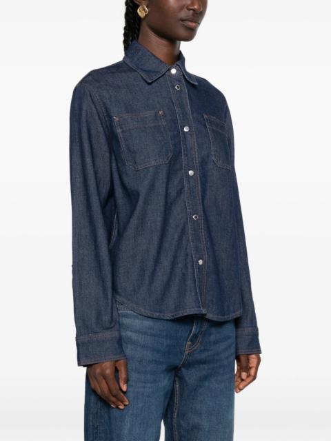 7 For All Mankind 7 For All Mankind Utility Classic Patch-pocket Denim Shirt