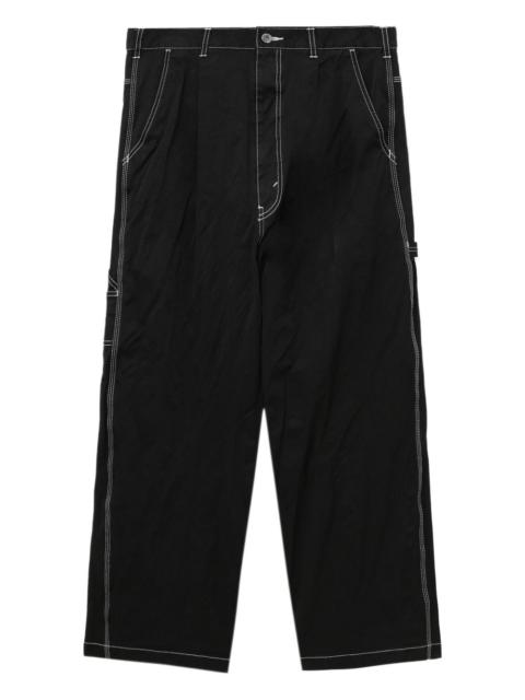 Comme des Garçons Homme contrast-stitching trousers
