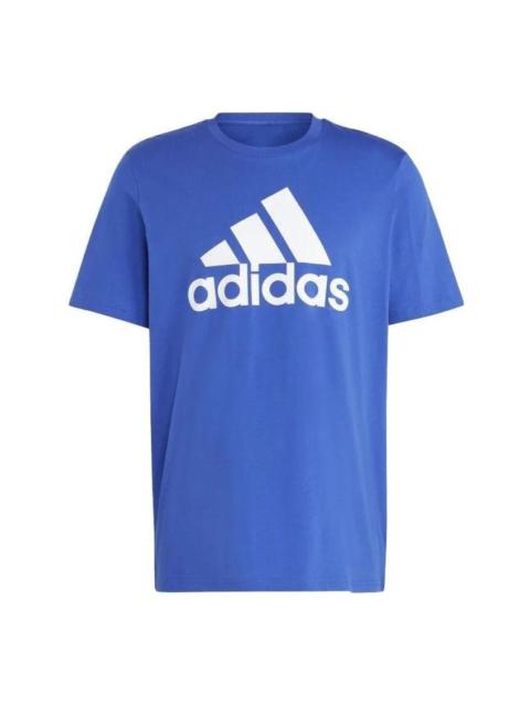 adidas adidas Essentials Single Jersey Big Logo T-shirt 'Semi Lucid Blue' IC9351