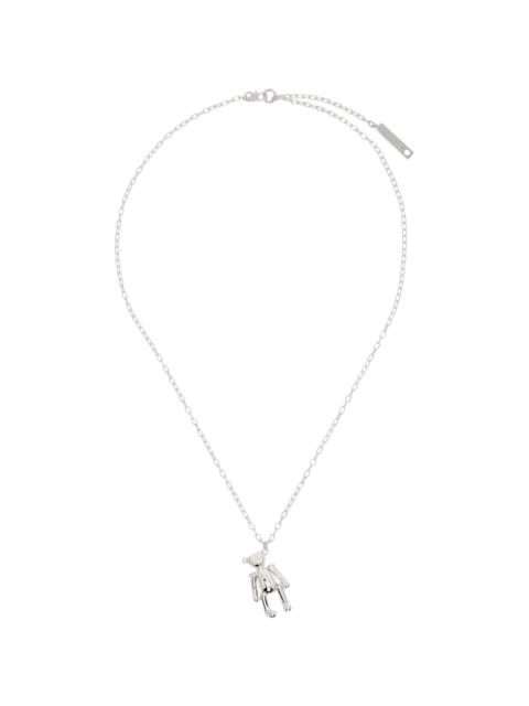 【関税込み】We11done シルバー Lettering ネックレス We11done Silver Lettering Necklace | REVERSIBLE