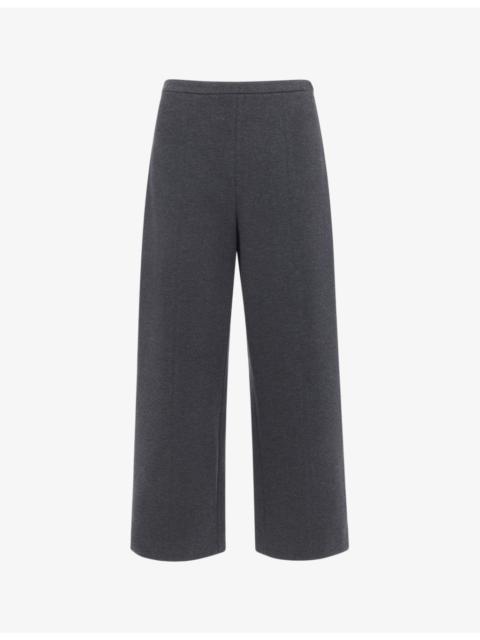 WHISTLES Camilla wide-leg high-rise stretch-woven trousers