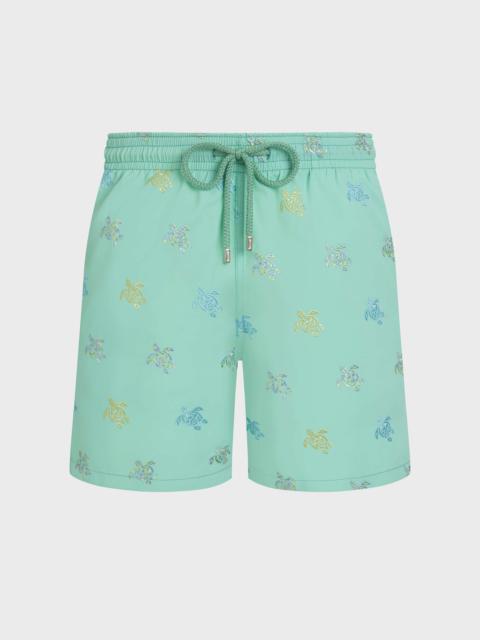Vilebrequin MEN EMBROIDERED SWIM TRUNKS MICRO TORTUES DIAGONALES - LIMITED EDITION