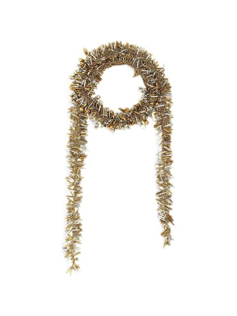 Dries Van Noten Dries Van Noten Fringed Beaded Scarf Necklace