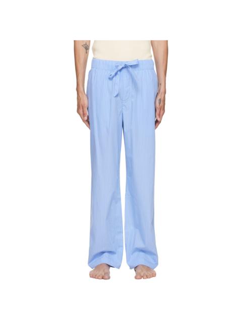 TEKLA Blue Poplin Pyjama Pants
