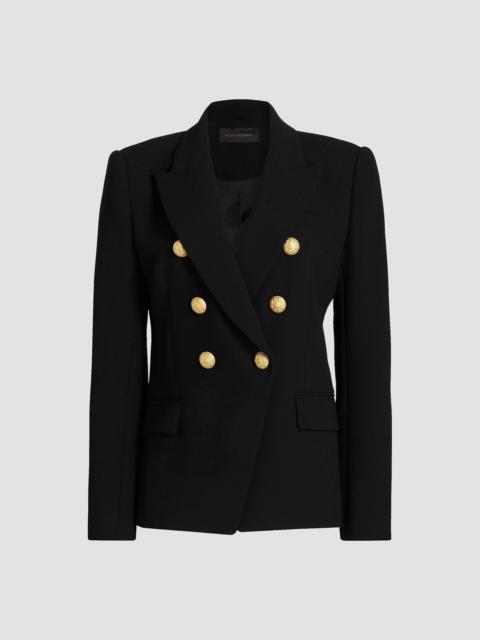 KOBI HALPERIN Women's West Crepe Double-Breasted Blazer - Black