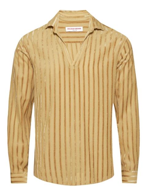 ORLEBAR BROWN Ridley tonal-stripe chenille shirt