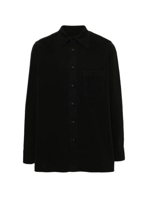 MM6 Maison Margiela numbers-embroidery cotton shirt