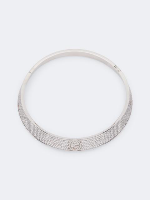 GUCCI Interlocking G embellished choker