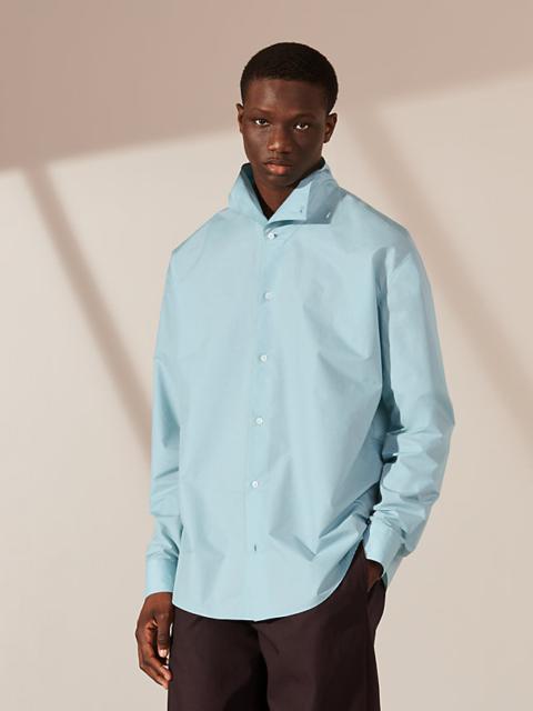 Hermès Boxy fit shirt with high collar