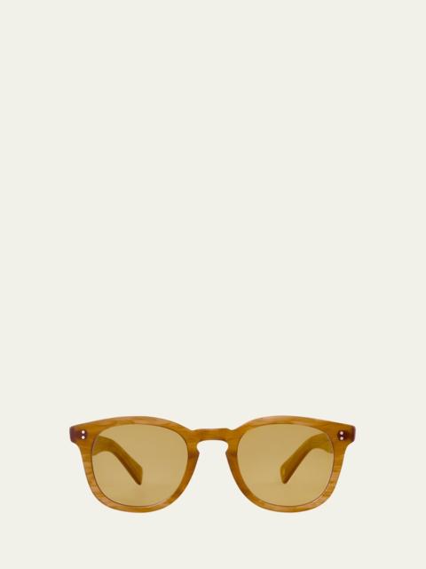 Garrett Leight Men's Kinney II Round Sunglasses