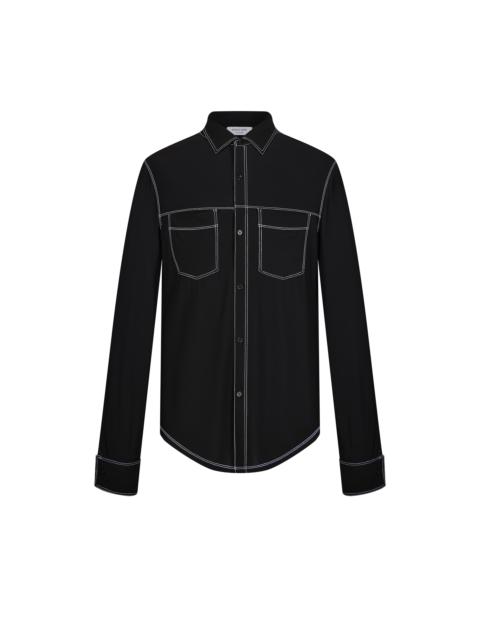 Marine Serre Fluid Jersey Button Down Shirt