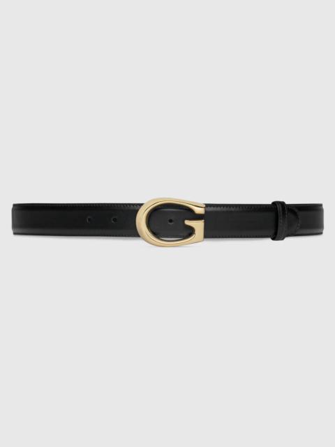 Thin belt with G buckle