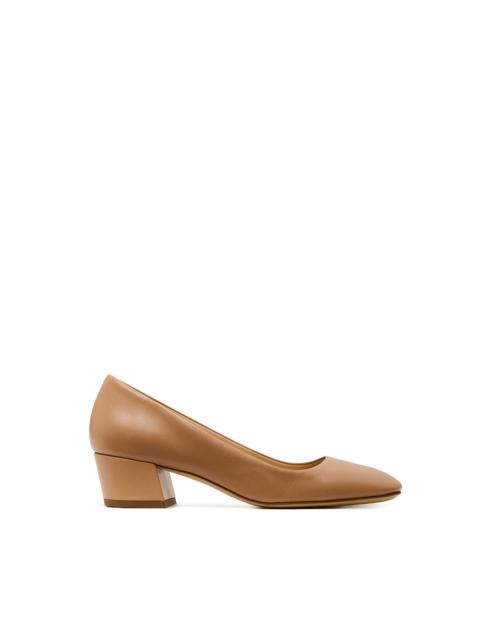 GABRIELA HEARST Agathe Low Heel Pump in Nude Leather