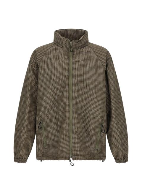 Comme des Garçons Homme check-pattern zip-up jacket
