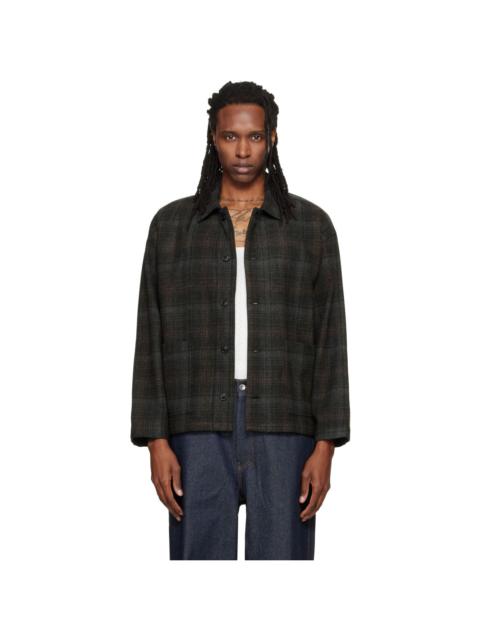 YMC Gray & Brown PJ Overshirt