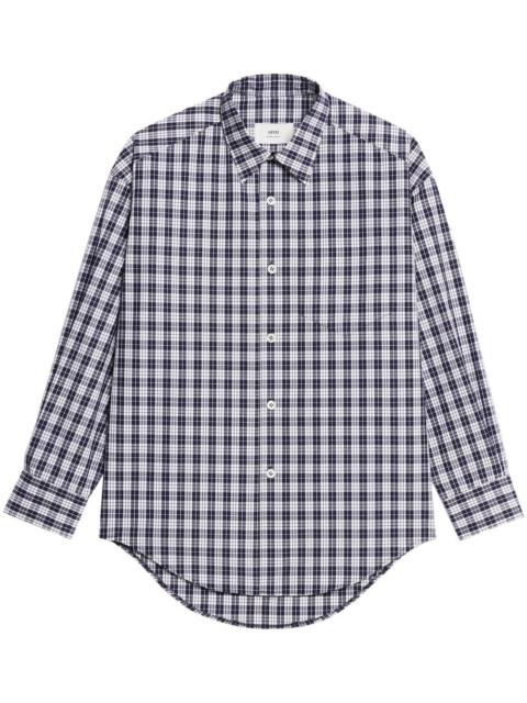 AMI Paris plaid-pint long-sleeve shirt