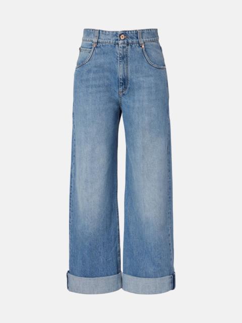 Brunello Cucinelli Logo wide-leg jeans