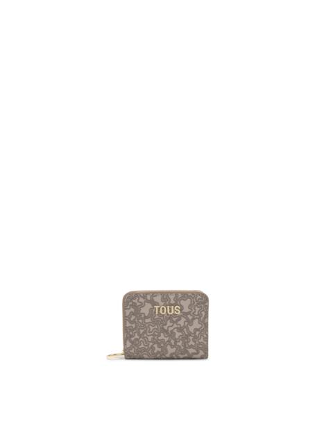 TOUS Taupe-colored Change purse Kaos Mini Lines
