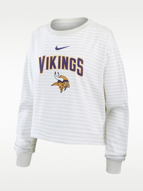 Nike Minnesota Vikings Primetime Women's Nike Cropped Long-Sleeve T-Shirt