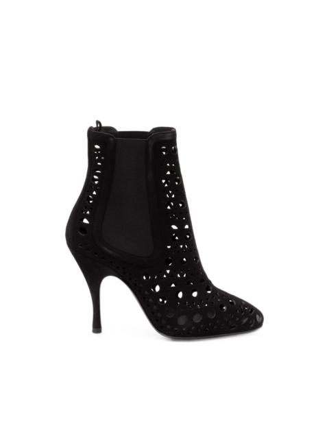 Alaïa Vienne laser-cut ankle boots