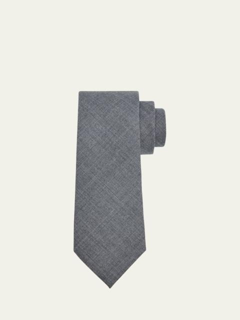 Brunello Cucinelli Men's Lightweight Wool Solid Tie