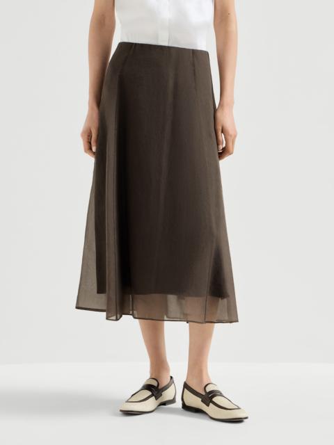 Brunello Cucinelli Crispy silk circle skirt