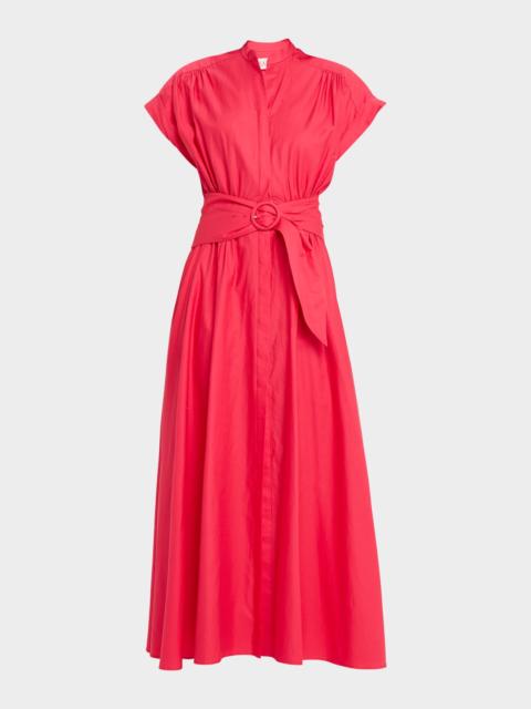 SALONI Neesha Short-Sleeve Cotton Maxi Dress